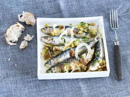 For this appetizer from kea, fresh sardines are lightly pickled in a tart marinade. Sardine Marinate Con Cipolle Grigio Pane Stock Photo 151080010