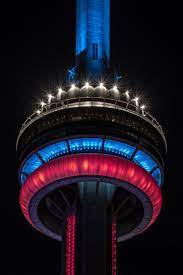 The cn tower rises to a breathtaking height above downtown toronto providing visitors with so just how tall is the cn tower? Cn Tower La Tour Cn On Twitter Tonight The Cntower Will Be Lit Red Blue And White For The Canadiensmtl Who Will Go On To Represent Canada S Hope For A 2021 Nhl Stanley
