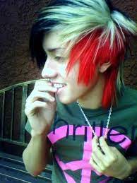 Apply the blue dye only on the top and keep the back hair black to bring out an expressible contrast. Scene Hairstyles For Guys Hairstyles Info Emo Hair Scene Haircuts Short Scene Hair
