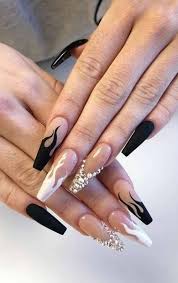 Star rush these black nails look as is they've been dipped in stardust. All About Nail Designs And Nail Art Stylish Nails Edgy Nails Drip Nails