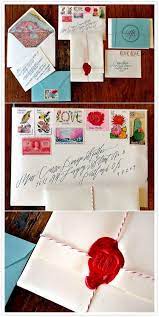 Stamped Envelope Travel Inspired Wedding Invitations Wedding Stationery