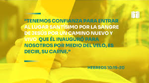 تويتر Iglesia Gracia Sobre Gracia على تويتر Tenemos Confianza Para Entrar Al Lugar Santisimo Por La Sangre De Jesus 20 Por Un Camino Nuevo Y Vivo Que El Inauguro Para Nosotros