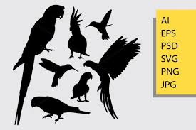 Bird Animal Silhouette Graphic By Cove703 Creative Fabrica In 2020 Animal Silhouette Silhouette Graphic Illustration