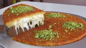 Kunefe A Sweet Cheese Pastry Made With Kadaifi Recipe Food Com Recipe In 2020 Turkish Recipes Recipes Cheese Pastry