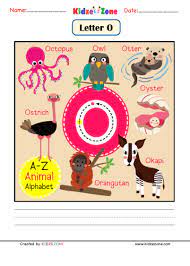 ٢٥ جمادى الأولى ١٤٤٠ هـ. Kindergarten Letter O Animal Picture Cards Worksheet