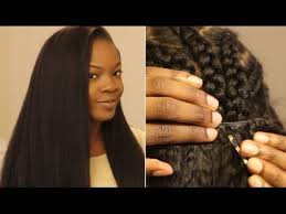Weave hair extensions are predominantly used for people with thicker hair because of the way they are applied. How To Put In A Sew In Weave On Yourself Most Natural Looking Youtube
