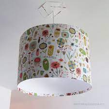 Redecorate your children's room with this beautiful flower's fabric lampshade. Make A Hanging Lamp Shade From Scratch Dollar Store Crafts
