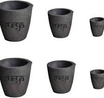 Surya Clay Graphite Crucible Set – 6 Pcs (50g to 1Kg) for Melting & Casting  Gold, Silver, Copper, Brass, Aluminium & Other Metals – Durable Furnace ...