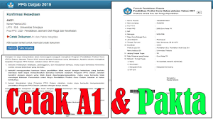 Guru madrasah yang telah mengikuti ujian pretest ppg dihimbau untuk melakukan registrasi pakta integritas dengan cara mengunggah file scan pakta integritas yang. Langkah Cetak Form A1 Dan Pakta Integritas Mahasiswa Ppg 2019 Youtube