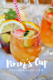 Happy Hour Pimm S Cup Loulousucre Pimms Cup Summertime Drinks Pimms Cocktail