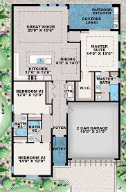 One Story Mediterranean House Plan With