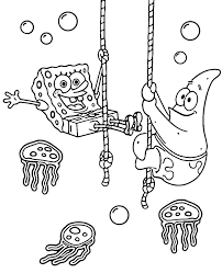 Spongebob coloring pages 31 printables of your favorite tv characters. Free Spongebob Coloring Page With Jellyfish Topcoloringpages Net