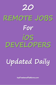 Remote Jobs For Ios Developers Remote Jobs Ios Developer Freelancing Jobs