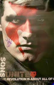 Josh Hutcherson Signed Poster with The Hunger Games Quote