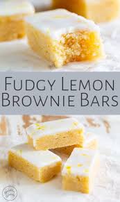 These Fudgy Lemon Brownie Bars Or Lemon Blondies Are Bright And Fresh Just Perfect For The End Of Summer Sweet Treats Recipes Lemon Brownies Lemon Desserts