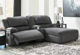 Long lasting commercial outdoor chaise lounges custom designed chaise lounges at wholesale discounted prices. Signature Design By Ashley Clonmel Reclining Sectional W Chaise Console Royal Furniture Reclining Sectional Sofas