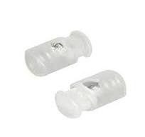 Flyshop 100 Count Clear Oval Ellipse Barrel Cord Locks Toggles (27 x 15 x 10mm)