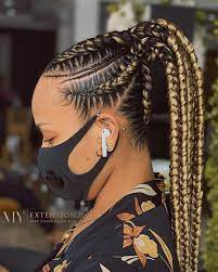 Braids Are Stylish And A Versatile Method For Protecting Your Natural Hair There Are Many Ways To Hair Styles Braids For Black Hair Black Hair Updo Hairstyles