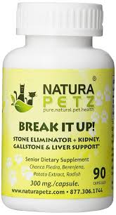 Natura Petz Break It Up Stone Eliminator All Types Kidney Gallstone And Liver Support For Senior Pets 90 Digestive Support Renal Support Digestion Remedy