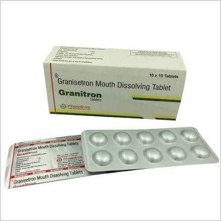 Granisetron Mouth Dissolving Tablet - Granisetron Hydrochloride, 1-2 mg Dosage , Anti-nausea for Chemotherapy and Radiotherapy, 10 Tablets per Blister Pack - Granisetron Hydrochloride, 1-2 Mg Dosage , Anti-nausea For Chemotherapy And
