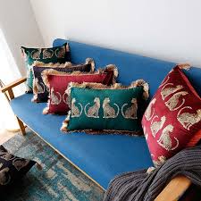 What's a luxury sofa without a stylish cushion arrangement? Fashion Design Rectangle Pillow Cover Digital Printing Animal Sofa Cushion Cover Leopard Print Decorative Pillows Cousin Animals Cushion Cover Aliexpress