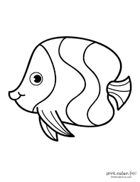 Fish and other animals make their homes in all parts of the ocean even on the bottom. Top 100 Fish Coloring Pages Cute Free Printables Print Color Fun