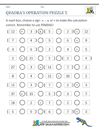 Typical math sheets are great for giving students extra practice, but they can get pretty boring and repetitive after a while. Printable Math Puzzles 5th Grade