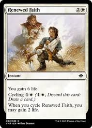 Detailed information about mechanics, colors, visual mana curve of the deck. Renewed Faith Vintage Masters Gatherer Magic The Gathering