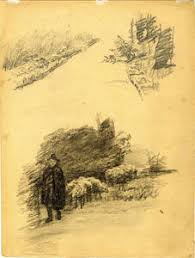 Artwork Replica Chicken Yard Back of the Holley House by Frederick Childe  Hassam (1859-1935, United States)