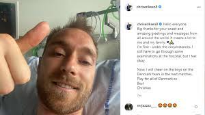 Christian eriksen was granted leave from denmark's 2018 world cup preparations in order to attend the birth of his son. Christian Eriksen S First Message I M Fine Go Denmark Mozzartsportke