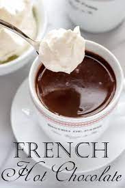 The Most Decadent Dark Hot Chocolate Recipe That Tastes Just Like The French Hot Chocolate Found In Paris C Chocolate Drinks Hot Chocolate Recipes Yummy Drinks