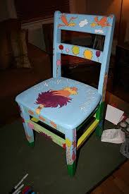 Lorax Chair For Library Auction Unless Across The Top Painted Chairs Hand Painted Chairs Kids Chairs