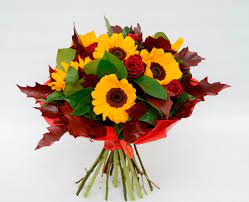 Il vaso ove presente non è incluso nel prezzo se non quando acquista questo fascio di girasoli per un'occasione speciale, per una laurea, un compleanno, un anniversario, il girasole ha il significato di. Bouquet Di Girasoli E Rose Rosse Fiori De Berto Consegna Fiori A Trieste