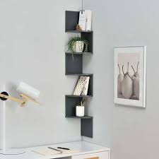 Corner Wall Shelves For Living Room And Home Decor Wooden Wall Shelf Number Of Shelves 5 Black Wood Art City Get creative and take note of these living room wall décor ideas to spruce up any space—no matter the size. corner wall shelves for living room and home decor wooden wall shelf number of shelves 5 black