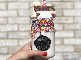 This smoothie contains 24 grams of protein, 21 essential vitamin supplements and it is a delicious, complete healthy meal or snack for anyone on the go! Recipe Confetti Milkshake From Toothsome Chocolate Emporium Savory Feast Kitchen