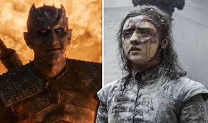 Jon screamed at the undead dragon to distract it so arya can run past and kill the night king. Game Of Thrones Night King Killed By Arya Stark When He Made A Mistake Tv Radio Showbiz Tv Express Co Uk