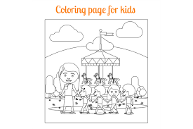 Undeniably the best digital art software available out there, it lets you create stunning illustrations, 3d artworks, and so much more. Coloring Page For Kids Amusement Park By Smartstartstocker Thehungryjpeg Com
