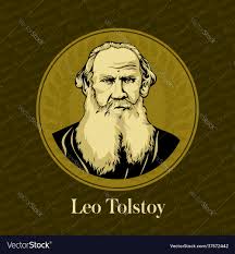 Portrait a russian writer leo tolstoy Royalty Free Vector