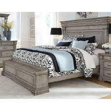 Classic Traditional Gray King Storage Bed Madison Ridge King Bedroom Sets California King Bedroom Sets King Storage Bed