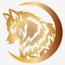 Illustration Of Red Wolf And Crescent In Vector Logo Mascot Icon Png And Vector With Transparent Background For Free Download In 2021 Red Wolf Wolf Silhouette Wolf Illustration