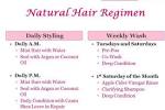 Natural Hair Routine Calendar