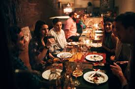 Group of friends having dinner party at home. How To Have A Dinner Party Friends Not Required The New York Times