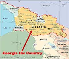 From Georgia To Georgia Georgia Map Georgia Country Flag Of Europe