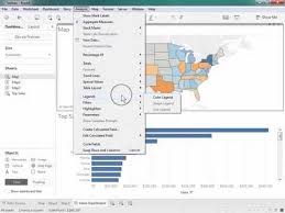 displaying color legends tableau software