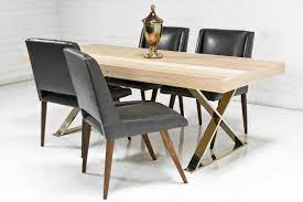 Maybe you would like to learn more about one of these? Gold X Leg Hickory Dining Table I Roomservicestore