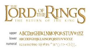 Calligraphy fonts have many uses and are best paired with a simple body font for balanc e. Found On Bing From Www Pinterest Com Lord Of The Rings Lord Lettering