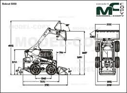 Bobcat S850 2d Drawing Blueprints Model Copy In 2020 3d Modeling Programs Bobcat Blueprints