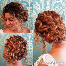 Whether your hair is curly or super straight, this style suits anyone and takes seconds. Tie Up Hairstyles For Curly Hair Curly Hairstyles Hairstylesforcurlyhair Promhairstylesforlonghair Curly Hair Up Short Wedding Hair Short Hair Updo