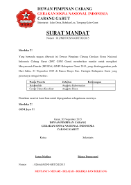Download contoh surat promosi kenaikan jabatan. Contoh Surat Mandat Pembentukan Organisasi