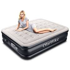 Queen Air Mattress With Built In Pump For 2 Adults Inflatable Double High Elevated Airbed For Guests With Comfortable Top Inflatable Bed Air Mattress Mattress